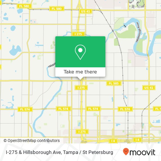 Mapa de I-275 & Hillsborough Ave