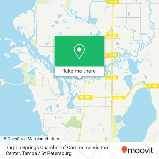 Mapa de Tarpon Springs Chamber of Commerce Visitors Center