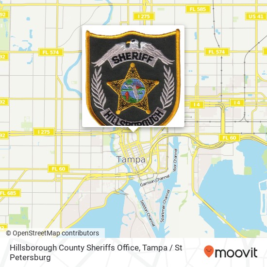 Mapa de Hillsborough County Sheriffs Office