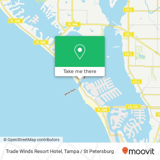 Mapa de Trade Winds Resort Hotel