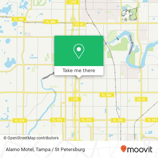 Alamo Motel map