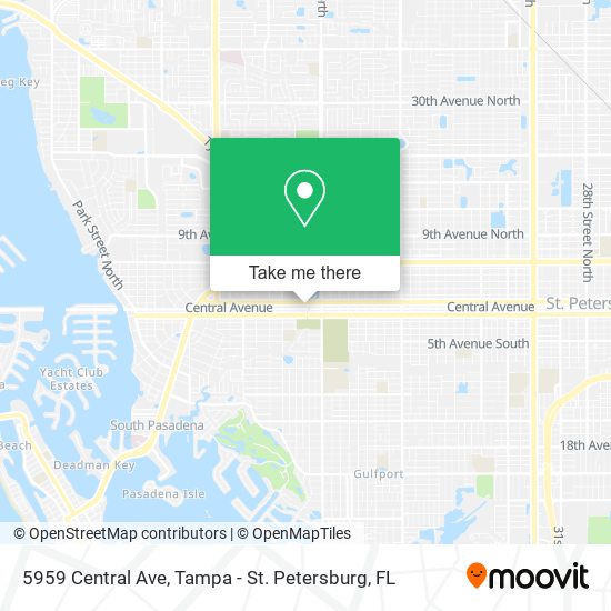 5959 Central Ave map