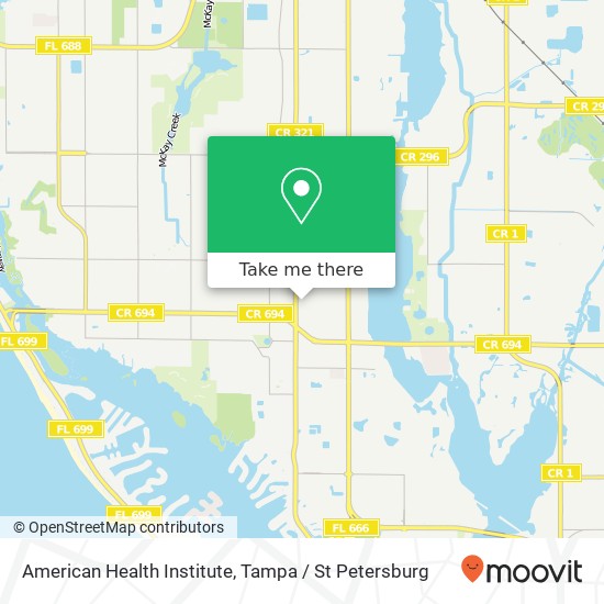 American Health Institute map