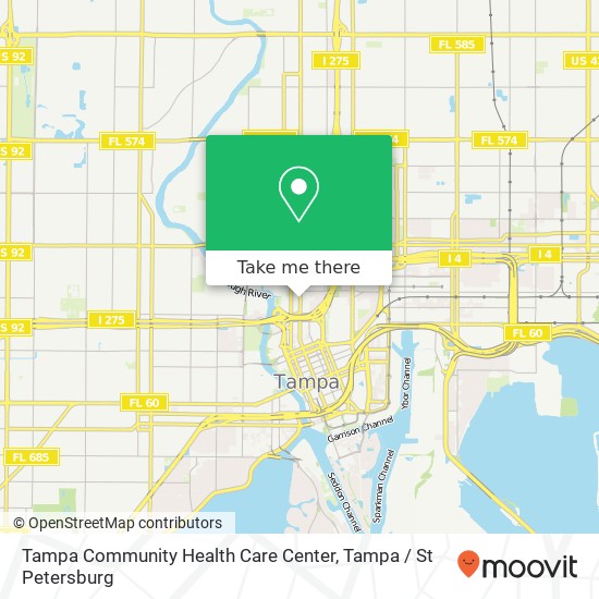 Mapa de Tampa Community Health Care Center