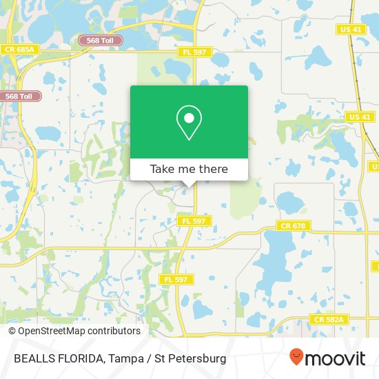 BEALLS FLORIDA map