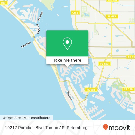 10217 Paradise Blvd map