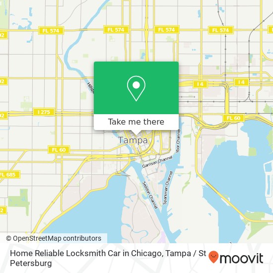 Home Reliable Locksmith Car in Chicago map