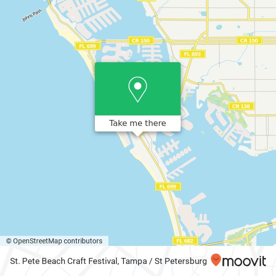 St. Pete Beach Craft Festival map