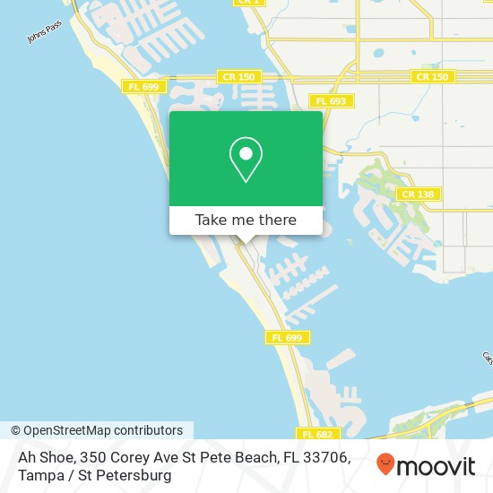 Ah Shoe, 350 Corey Ave St Pete Beach, FL 33706 map