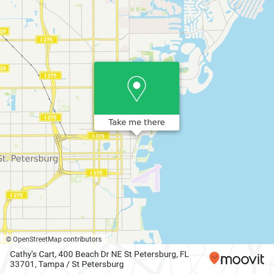 Cathy's Cart, 400 Beach Dr NE St Petersburg, FL 33701 map