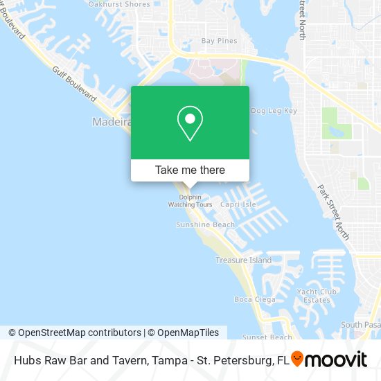 Hubs Raw Bar and Tavern map