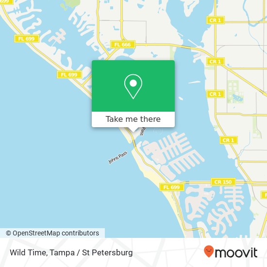 Mapa de Wild Time, 12932 Village Blvd Madeira Beach, FL 33708