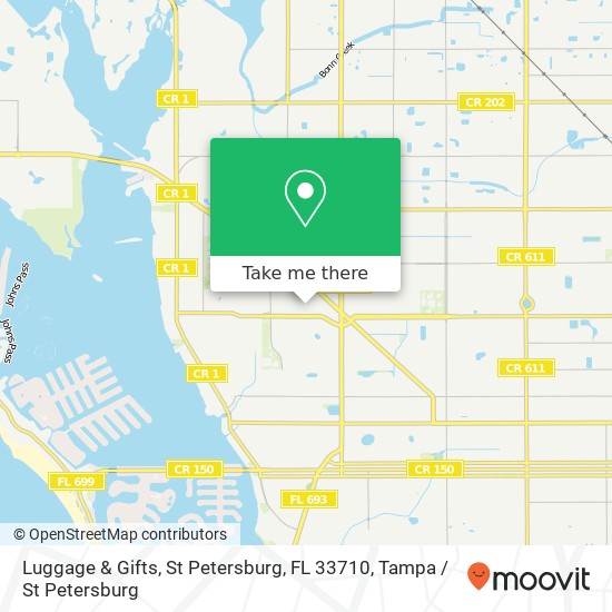 Luggage & Gifts, St Petersburg, FL 33710 map