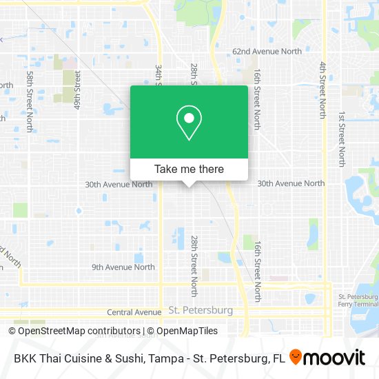 BKK Thai Cuisine & Sushi map