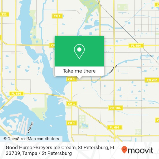 Good Humor-Breyers Ice Cream, St Petersburg, FL 33709 map