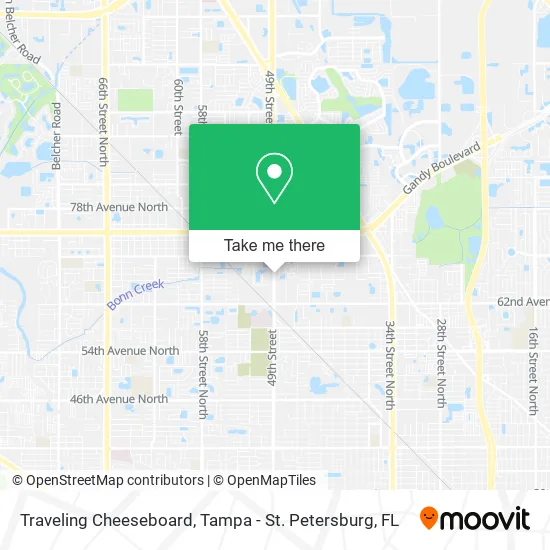 Traveling Cheeseboard map