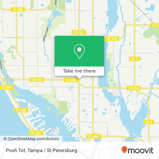 Mapa de Posh Tot, 7855 113th St N Seminole, FL 33772