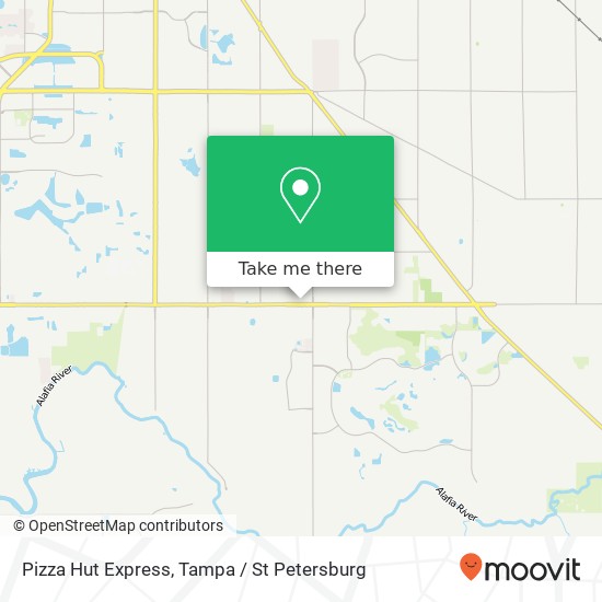 Mapa de Pizza Hut Express, 904 E Bloomingdale Ave Brandon, FL 33511
