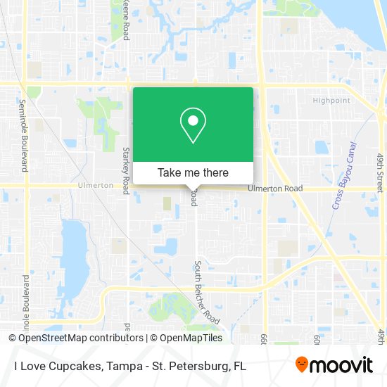 I Love Cupcakes map