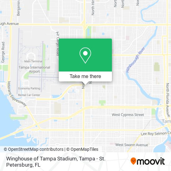 Winghouse of Tampa Stadium map