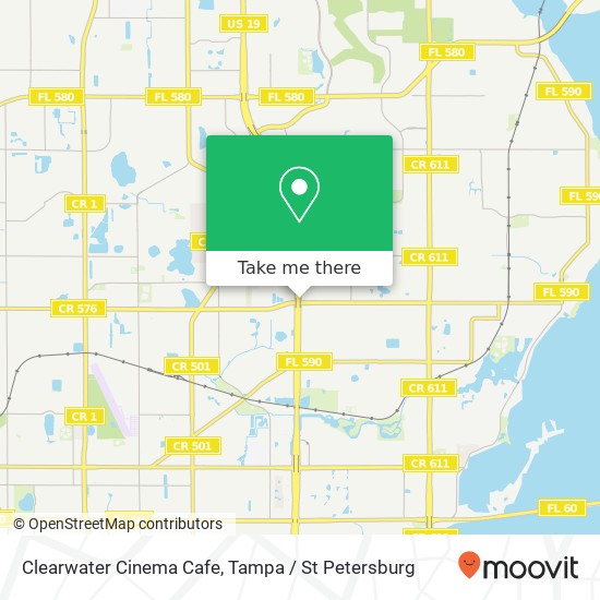 Clearwater Cinema Cafe map