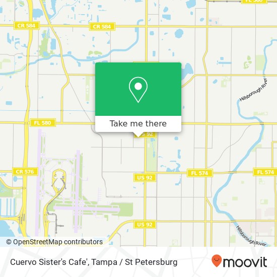 Mapa de Cuervo Sister's Cafe', 5003 N Cortez Ave Tampa, FL 33614