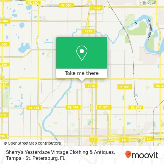 Sherry's Yesterdaze Vintage Clothing & Antiques, 5207 N Florida Ave Tampa, FL 33603 map