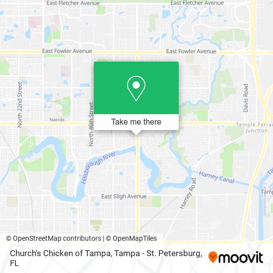 Church's Chicken of Tampa map