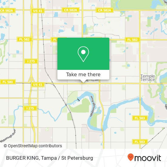 BURGER KING, 3009 E Busch Blvd Tampa, FL 33612 map