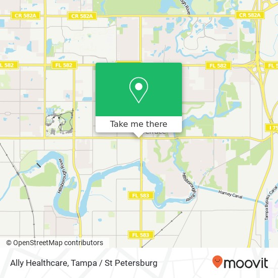 Mapa de Ally Healthcare, 5503 E Busch Blvd Temple Terrace, FL 33617