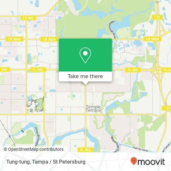 Mapa de Tung-tung, 10829 N 56th St Temple Terrace, FL 33617