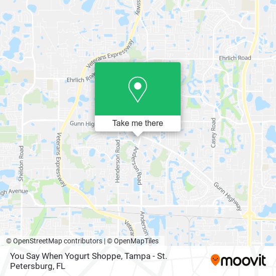 Mapa de You Say When Yogurt Shoppe