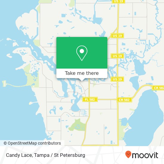 Mapa de Candy Lace, 735 Dodecanese Blvd Tarpon Springs, FL 34689