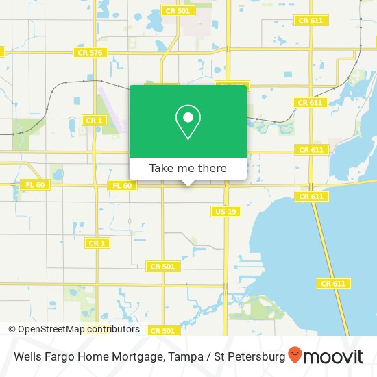 Mapa de Wells Fargo Home Mortgage