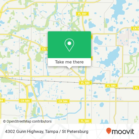 4302 Gunn Highway map
