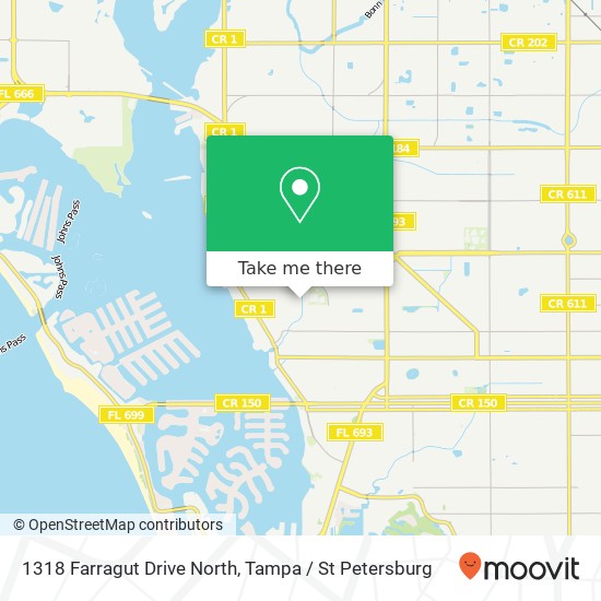 Mapa de 1318 Farragut Drive North