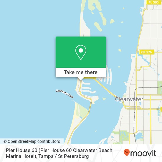 Mapa de Pier House 60 (Pier House 60 Clearwater Beach Marina Hotel)