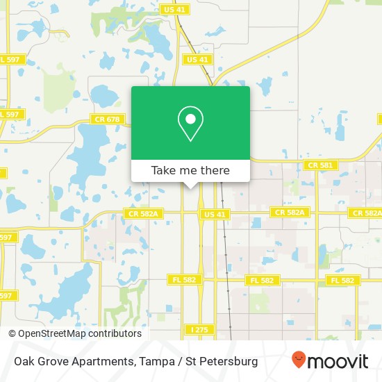 Mapa de Oak Grove Apartments