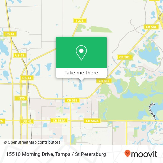 Mapa de 15510 Morning Drive