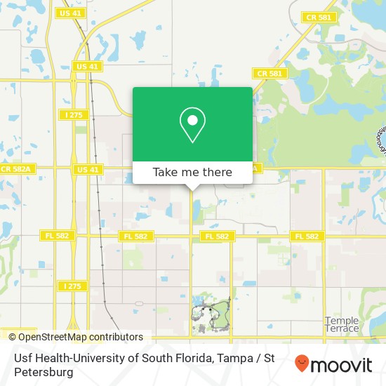 Mapa de Usf Health-University of South Florida