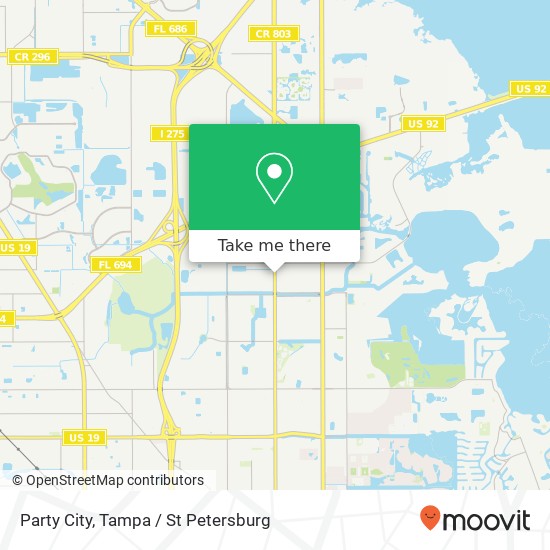 Party City map