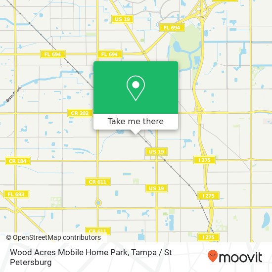 Mapa de Wood Acres Mobile Home Park