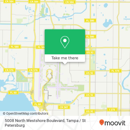 5008 North Westshore Boulevard map