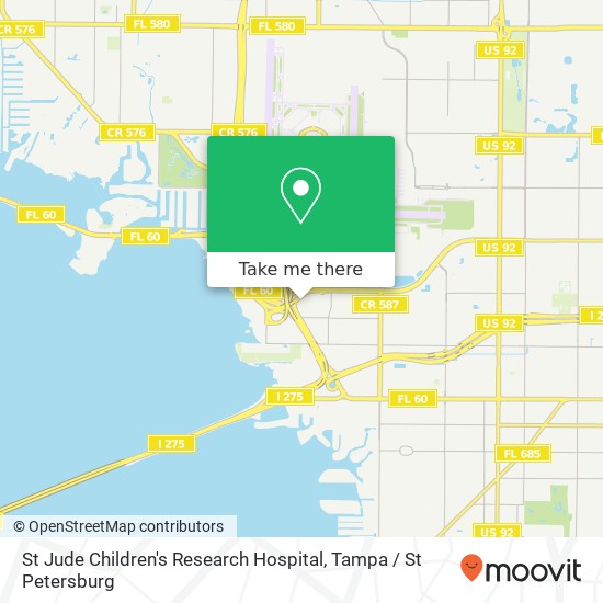 St Jude Children's Research Hospital map