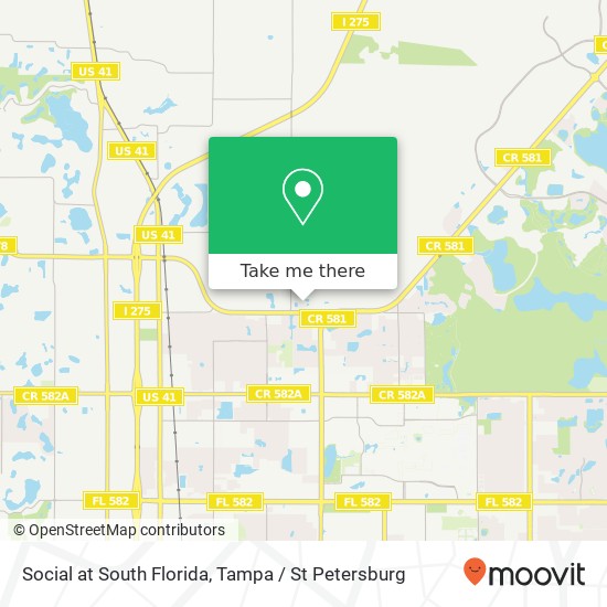 Mapa de Social at South Florida