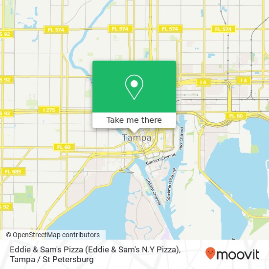 Eddie & Sam's Pizza map