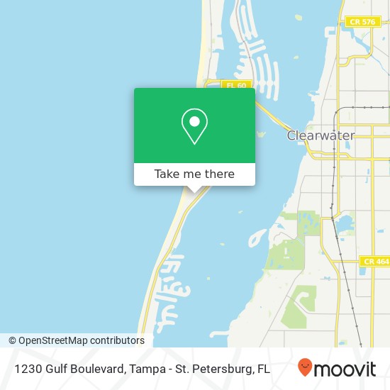 1230 Gulf Boulevard map