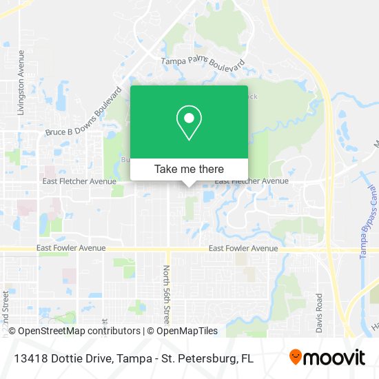 13418 Dottie Drive map