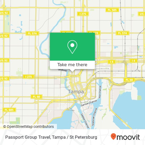 Mapa de Passport Group Travel