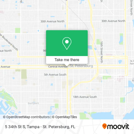 Mapa de 5 34th St S